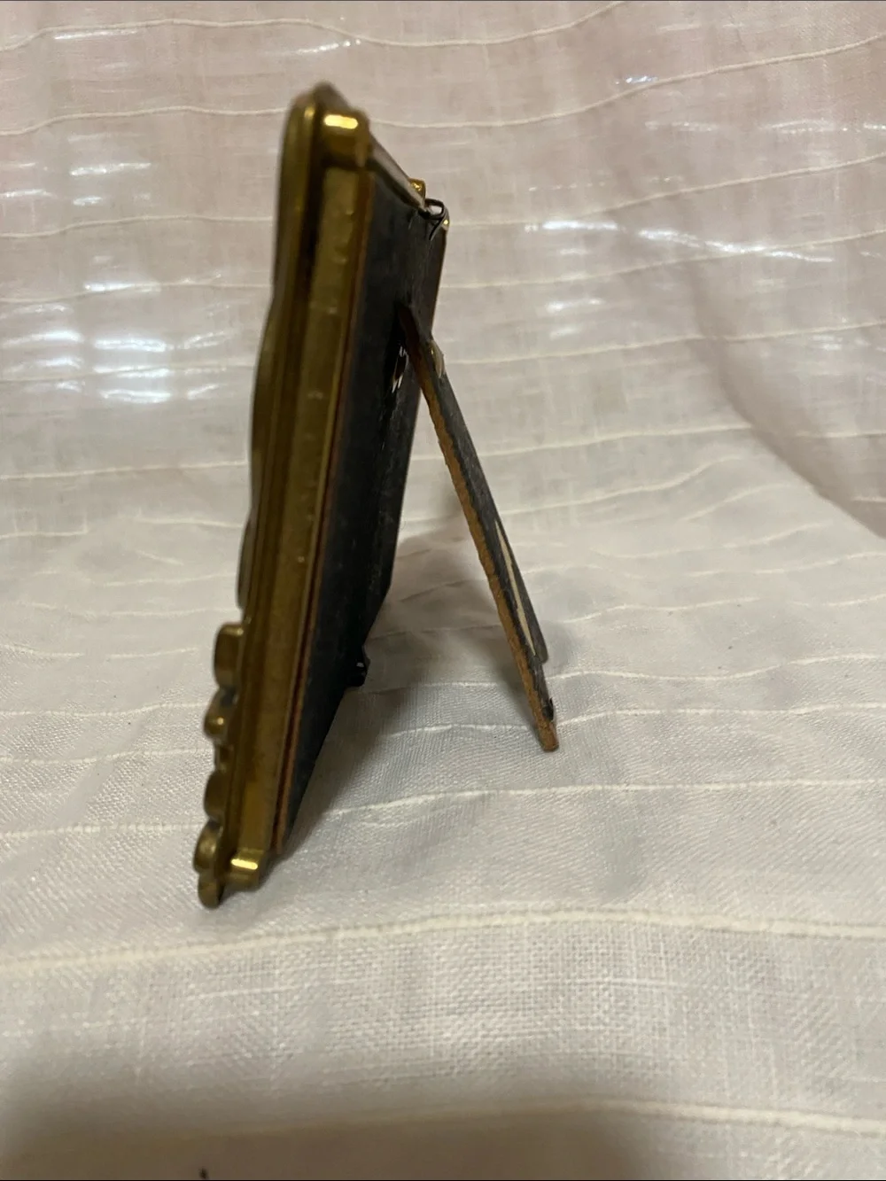 Brass Double Photo Frame - brass made in Italy.